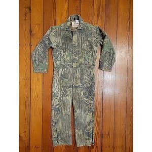 Walls Blizzard Pruf Boys Camo Insulated Coveralls Size 10 Made in USA Hunting
